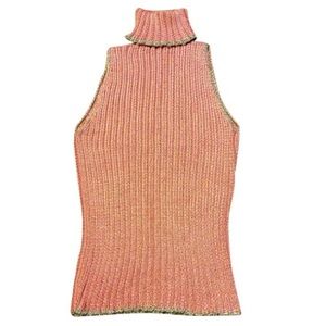 Knitline Hand Loomed Sleeveless Turtleneck